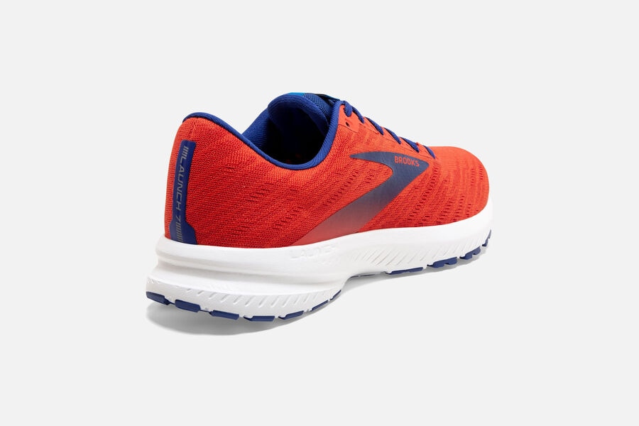 Brooks Launch 7 Road Running Shoes Mens - Orange/Blue - XFNHE-1865